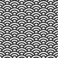 Seamless geometric pattern with Chinese and Japanese style vector