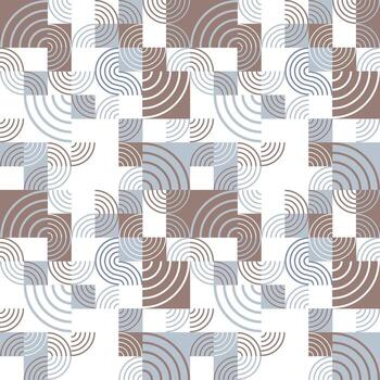 Seamless circle pattern with a modern  style vector