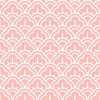 Seamless geometric pattern with Chinese and Japanese style vector