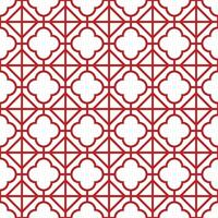 Seamless geometric pattern with Chinese and Japanese style vector