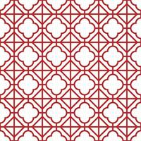 Seamless geometric pattern with Chinese and Japanese style vector