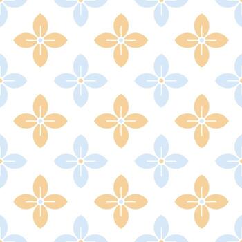 Seamless geometric pattern with Chinese and Japanese style vector