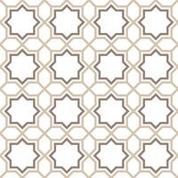 Seamless geometric pattern with an Arabic style vector