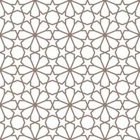 Seamless geometric pattern with an Arabic style vector