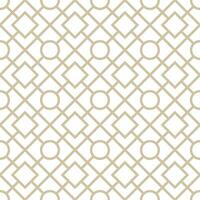 Seamless geometric pattern with Chinese and Japanese style vector