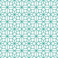 Seamless geometric pattern with an Arabic style vector