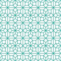 Seamless geometric pattern with an Arabic style vector