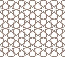 Seamless geometric pattern with an Arabic style vector