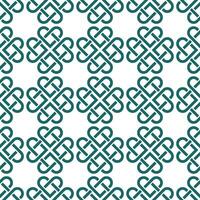 Seamless geometric pattern with a Celtic style vector