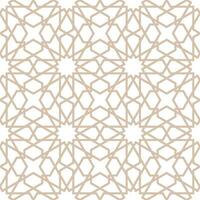 Seamless geometric pattern with an Arabic style vector