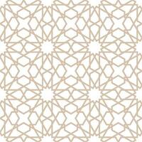 Seamless geometric pattern with an Arabic style vector