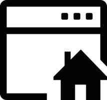 Home homepage icon symbol vector image. Illustration of the house real estate graphic property design image