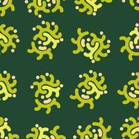 green abstract seamless pattern creative vintage design background vector illustration