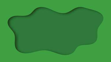 resumen verde papel cortar antecedentes con blanco espacio para gráfico diseño elemento vector
