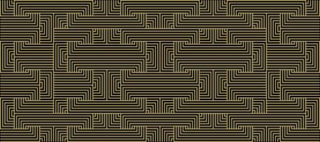 Luxury gold background pattern seamless geometric line stripe chevron square zigzag abstract design for Christmas background. vector