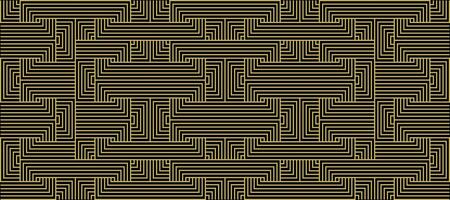 Luxury gold background pattern seamless geometric line stripe chevron square zigzag abstract design for Christmas background. vector