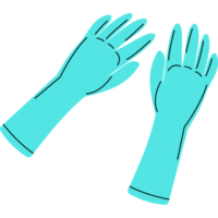 ruber Handschuhe Illustration png transparent Hintergrund