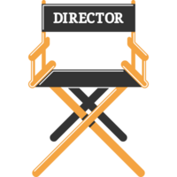 Director's Chair Illustration PNG Transparent Background