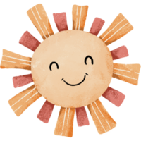 sorridente sole clipart, sorridente sole elemento, sorridente sole disegno png