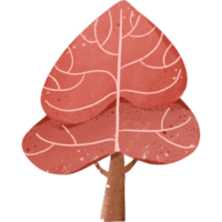 heart shaped tree in valentine day clipart png