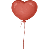 red balloon heart, balloons in valentine day clipart, balloons element, balloons drawing png