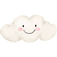 Smiling cloud in valentine day clipart, Smiling cloud element, Smiling cloud drawing png