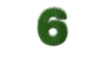 Gras Alphabet 6 png transparent Hintergrund