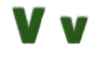 herbe alphabet v png transparent Contexte