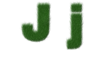 grass alphabet J png transparent background