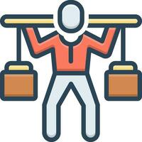 color icon for might vector