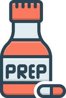 color icon for prep vector