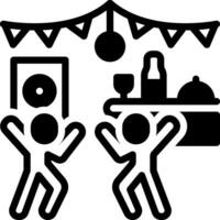 solid icon for party vector