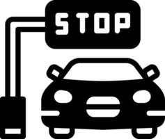 solid icon for stop vector