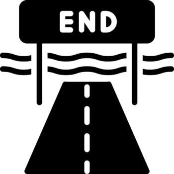 solid icon for ended vector