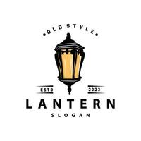 linterna logo diseño calle lámpara antiguo clásico Clásico minimalista ilustración modelo vector