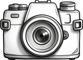 AI generated an camera icon cartoon png