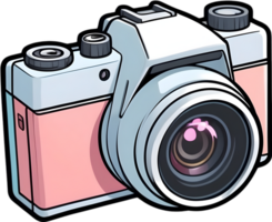 ai gegenereerd een camera icoon tekenfilm png