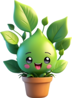 ai generado planta en un maceta clipart png