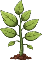 AI generated plant in a pot clipart png