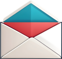 ai gerado a envelope ,e-mail ícone png