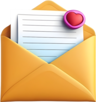 AI generated an envelope with a mail icon png