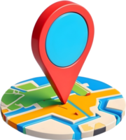 AI generated map pin icon png