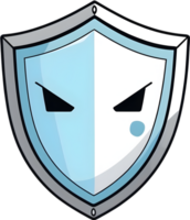 AI generated a shield cute png