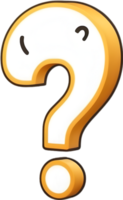 AI generated with question mark png