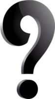 AI generated with question mark png