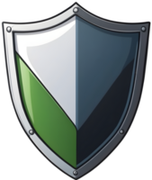 AI generated cute a shield cartoon  style png