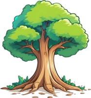 ai generato albero clipart albero png