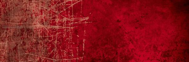 Old wall texture cement black red  background abstract dark color design are light with white gradient background. photo