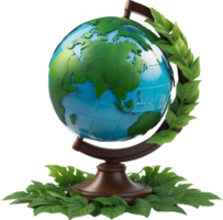 ai generiert Erde Logo zum Welt Umgebung sicher png