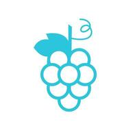 Shine Muscat grape. From blue icon set. vector